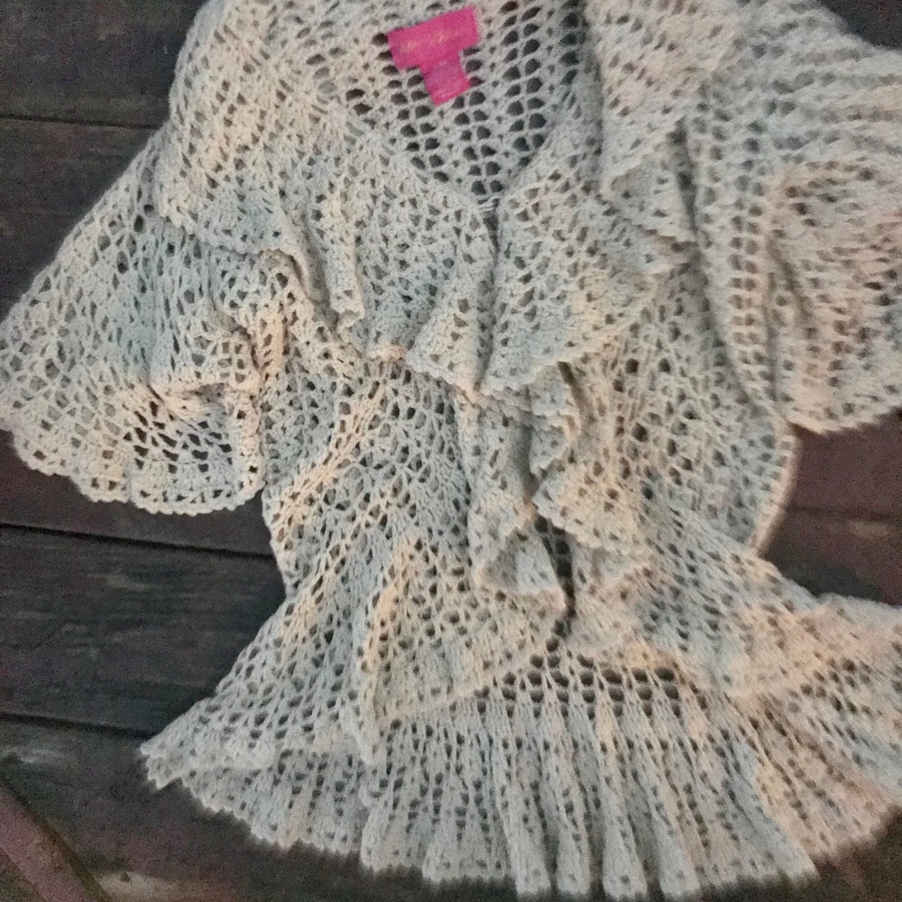 Vintage Betsey Johnson Lace Cardigan, Small